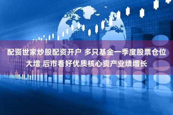 配资世家炒股配资开户 多只基金一季度股票仓位大增 后市看好优质核心资产业绩增长